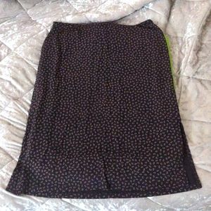 Josephine Chaus Brown Midi  Geometric Skirt (MEDIUM)